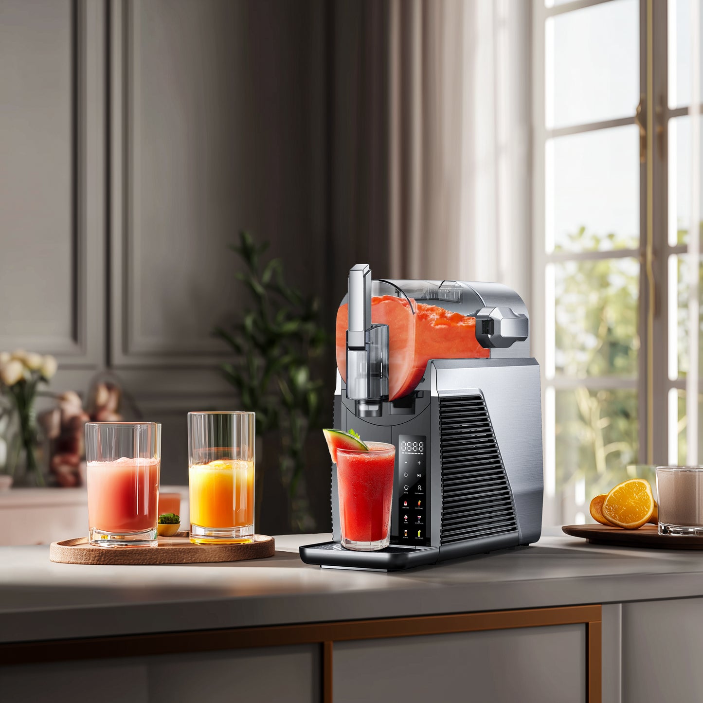 Homintell Professional Frozen Drink Maker Slushie Machine